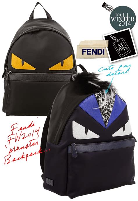 fendi bag bugs ring|Fendi bag bugs monster backpack.